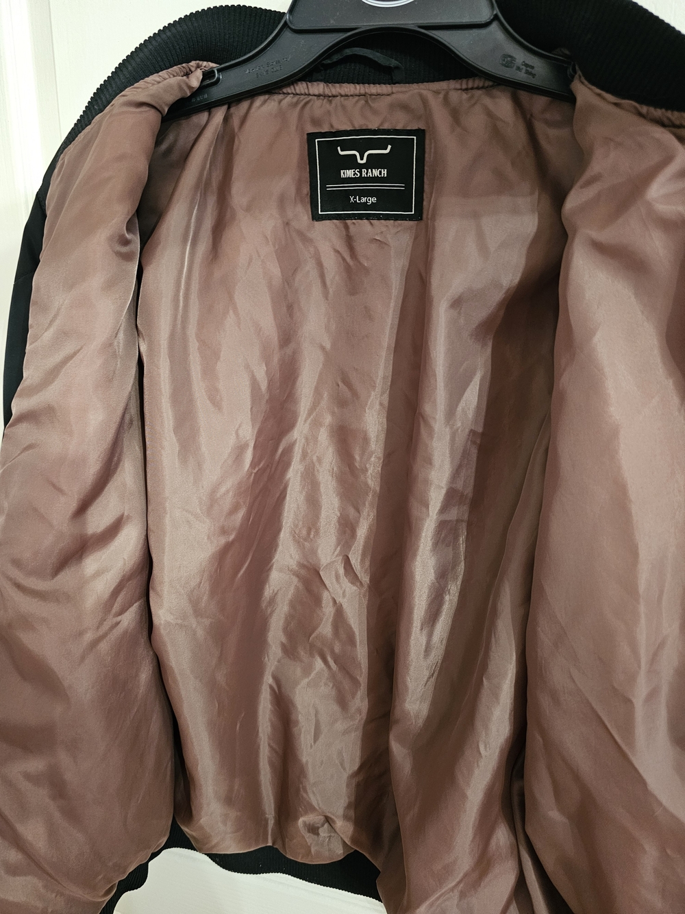 Kimes Ranch Black Quilted Puffer Jacket with Brown Accent - Picture 5 of 5